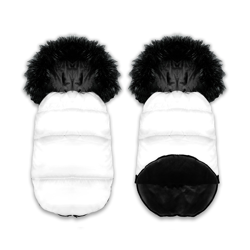 Śpiworek do wózka spacerówki 4w1 Grafit 90x48 - BIAŁY