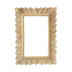 Lustro w drewnianej ramie 50x70 cm