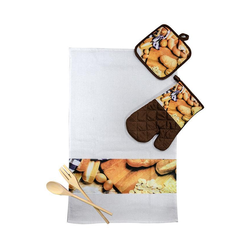 5-elementowy komplet kuchenny z ręcznikiem