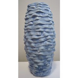 Wazon ceramiczny - Niebieska szyszka