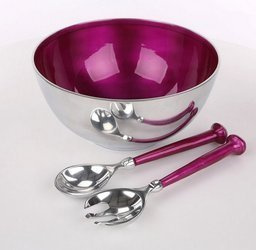 Misa ze sztućcami fuksja