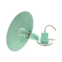 Lampa wisząca ceramiczna koronka miętowa