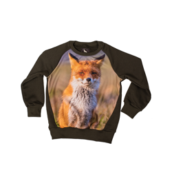 Bawełniana bluza z lisem dla dzieci