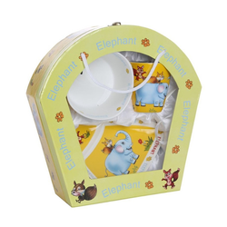 Zestaw dziecięcy 3 elementy - Słoniki