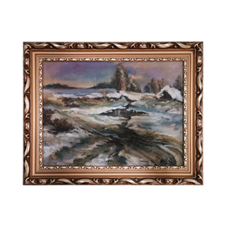 Obraz w ramie - Wzburzone morze