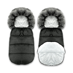 Śpiworek do wózka spacerówki 4w1 Szary 90x48 - GRAFIT