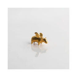 Figurka Skrzydlata Świnka - figurka ceramiczna Pozłacana