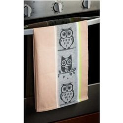 Ścierka czapla beżowa 50x70cm - sowa