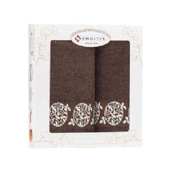 Komplet 2 ręczników - brąz