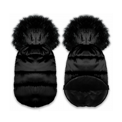 Śpiworek do wózka spacerówki 4w1 Grafit 90x48 - CZARNY