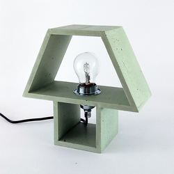 Lampka stołowa Betonowy Domek Miętowy