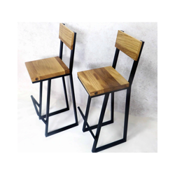 Hoker loftowy z oparciem