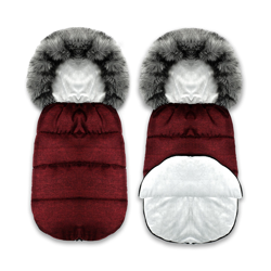 Śpiworek do spacerówki 4w1 Szary 90x48 - BORDOWY