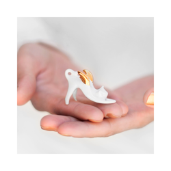 Figurka Skrzydlaty Kotek Pozłacany