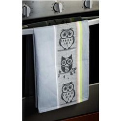 Ścierka czapla szara 50x70cm - sowa