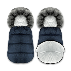 Śpiworek do wózka spacerówki 4w1 Szary 90x48 - GRANAT