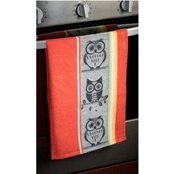 Ścierka czapla czerwona 50x70cm - sowa