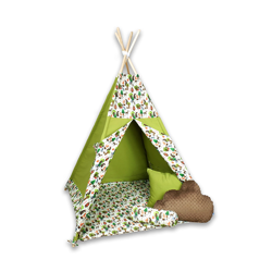 Namiot tipi Leśna Gromada + mata + 3 poduszki