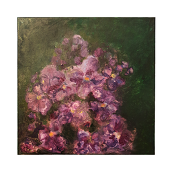 Obraz wykonany farbami akrylowymi Bzy