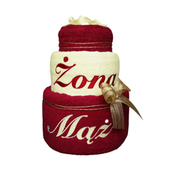 Komplet 3 ręczników TORT Żona i Mąż