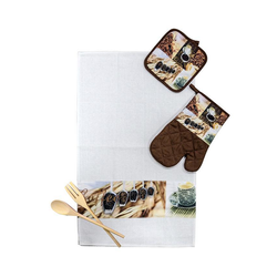 5-elementowy komplet kuchenny z ręcznikiem