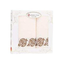 Komplet 2 ręczników - ecru/beż