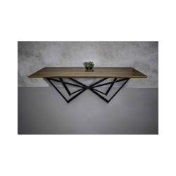 Stół loftowy SCORPIO z blatem dębowym