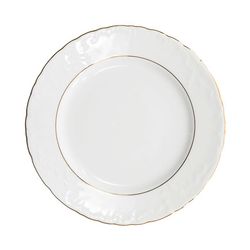 Talerz płytki Rococo Złota linia 25 cm Ćmielów