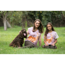 Różowa bluzka z kozłem we wrzosach rozmiar S-XL