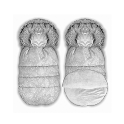 Śpiworek do wózka spacerówki 4w1 Szary 95x48 - SZARE SZYSZKI