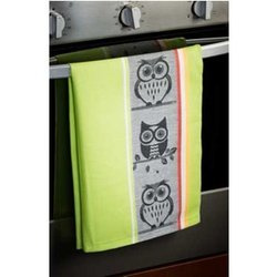 Ścierka czapla seledynowa 50x70cm - sowa