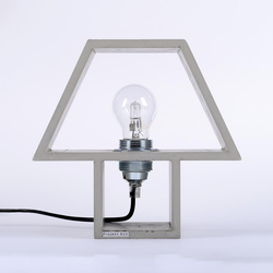 Lampka stołowa Betonowy Domek Szary