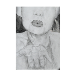 Kobieta z kośćmi do gry