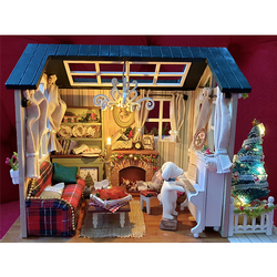 Domek miniaturowy - Świąteczny